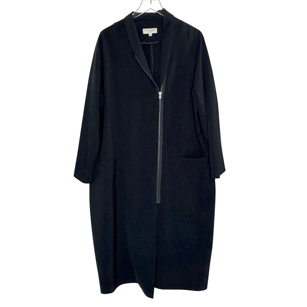 Ivan Grundahl Half Zip Maxi Dress EU40 USL Black Avant Garde Dark Nordic